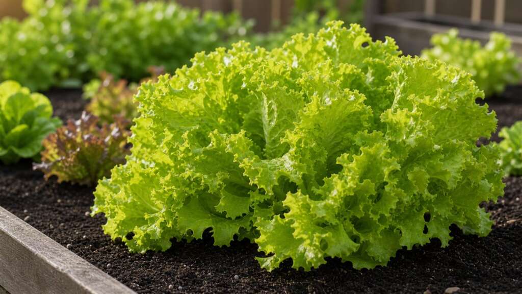 black seeded simpson lettuce planting guide image