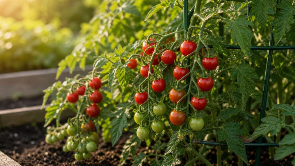 small red cherry tomato planting guide image