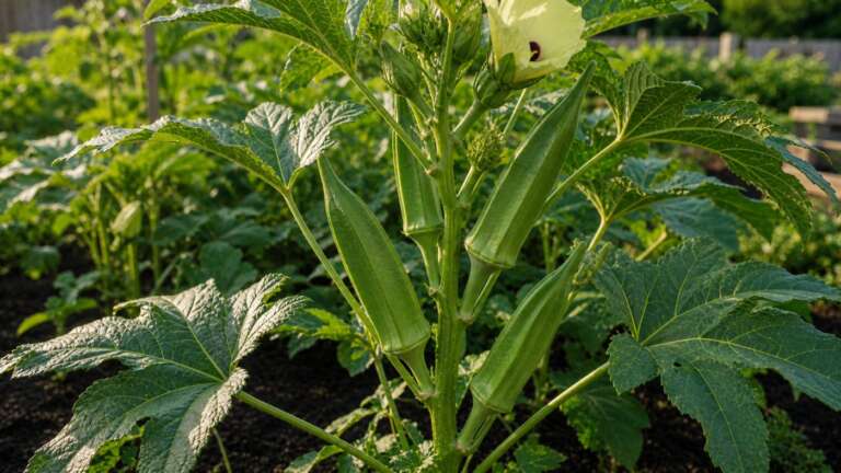 star of david okra planting guide image