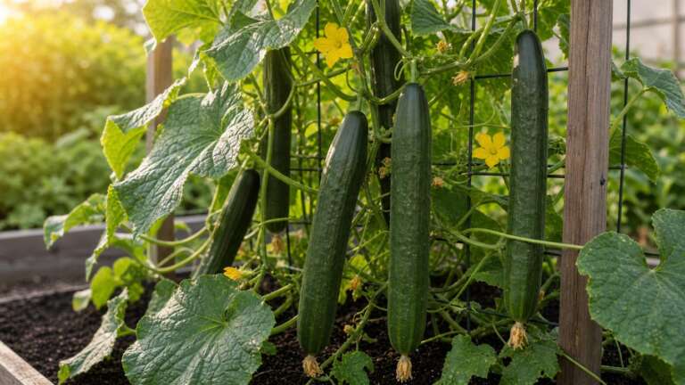 straight eight cucumber planting guide image