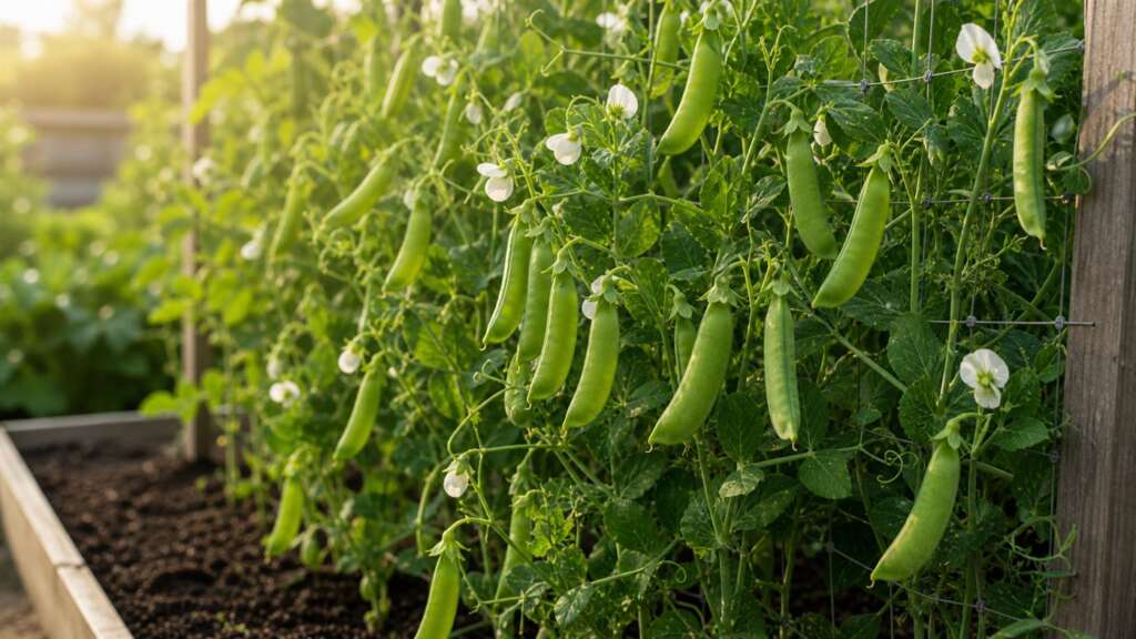 sugar snap pea planting guide image