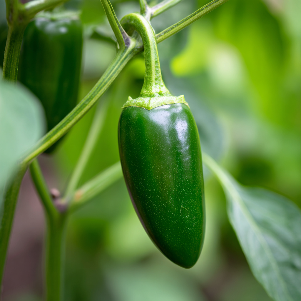 Early Jalapeno Pepper plant growing in a garden